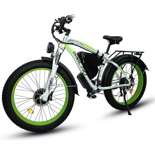 Electric Bike for Adults, 5000W Peak Dual Motor 52V 30Ah 45MPH AWD Ebike 21 Speed 26" Fat Tire MTB Hydraulic Disc Brake