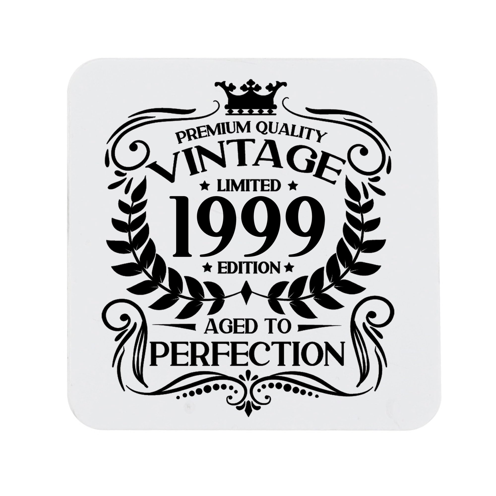 80th Birthday Gift for Men Vintage 1946 Aged to Perfection Engraved Slate Coaster Present for 80 Year Old Etched Natural Slate Placemat (Round Slate) — view 53