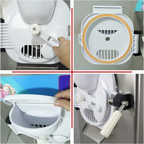 Miniatura 3 de Máquina de helado duro de escritorio comercial ETL, fabricante de helado congelado 110V, máquina de helado de helado con cilindro de 14L y pantalla