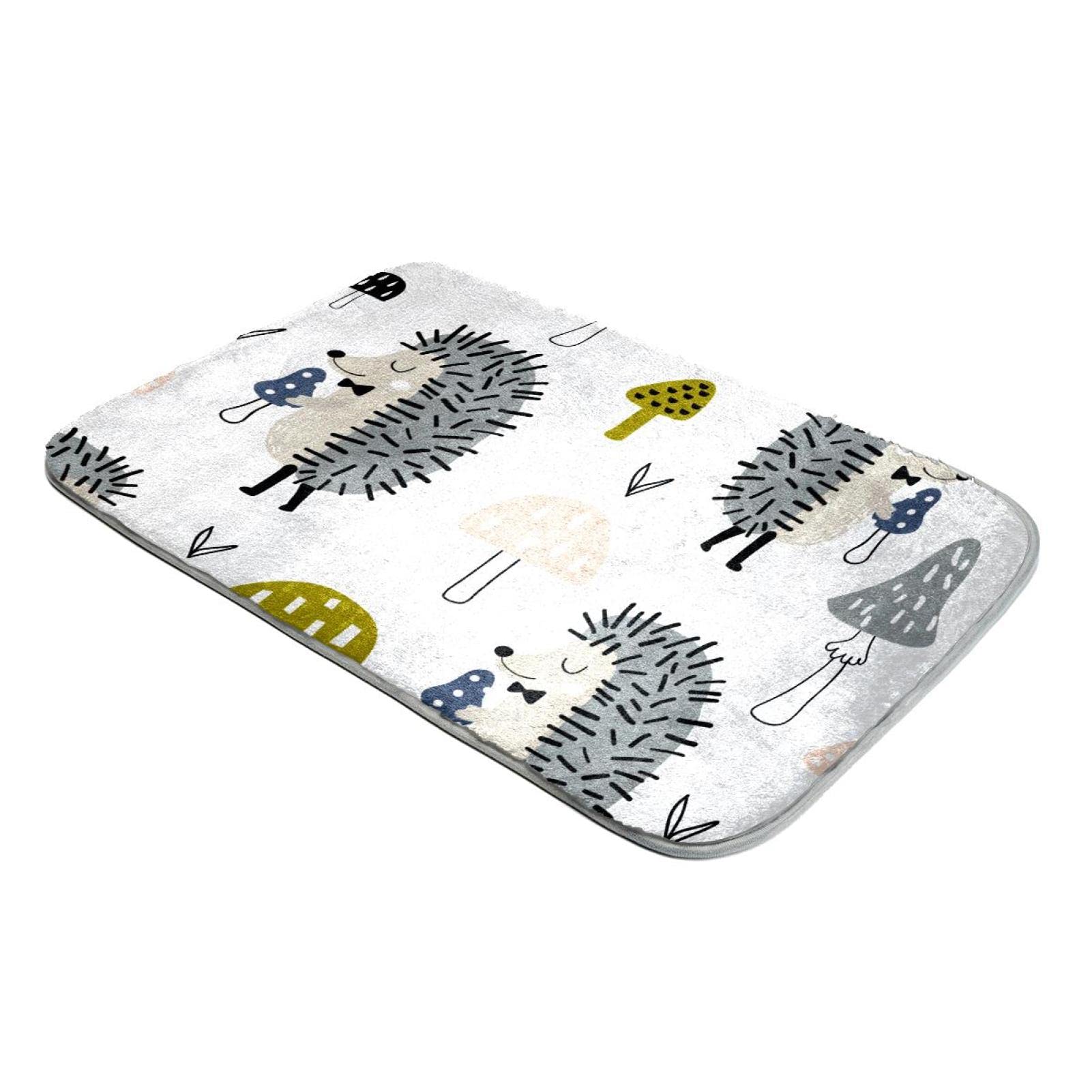 Tapis à poils longs pour réchauffer un sol froid en fausse fourrure hérisson