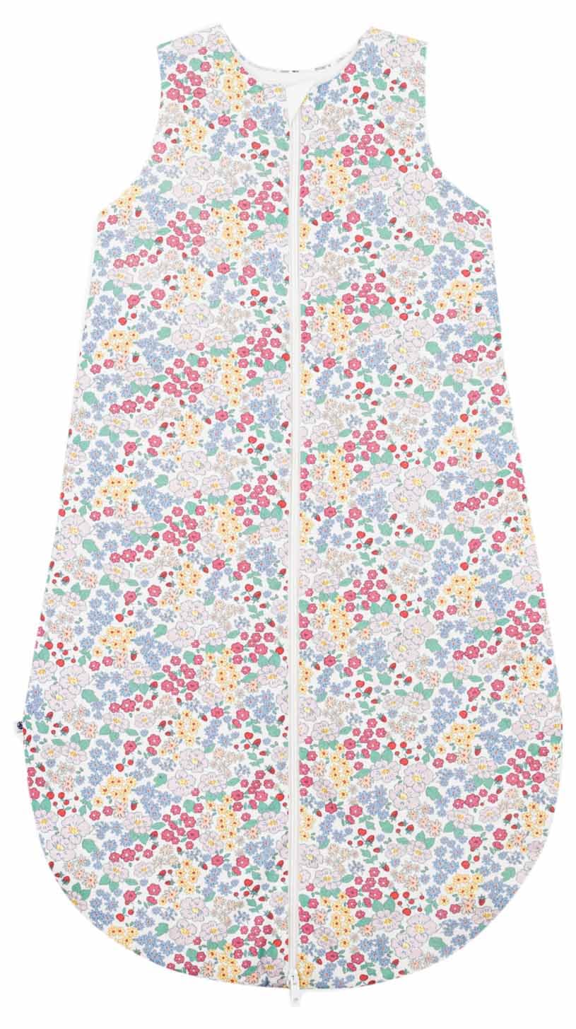 Petit Bateau Gigoteuse Bébé en Coton Imprimé à Fleurs Tog 2, T0 Taille 0 (Nai/6Mois), Marshmallow/Multico