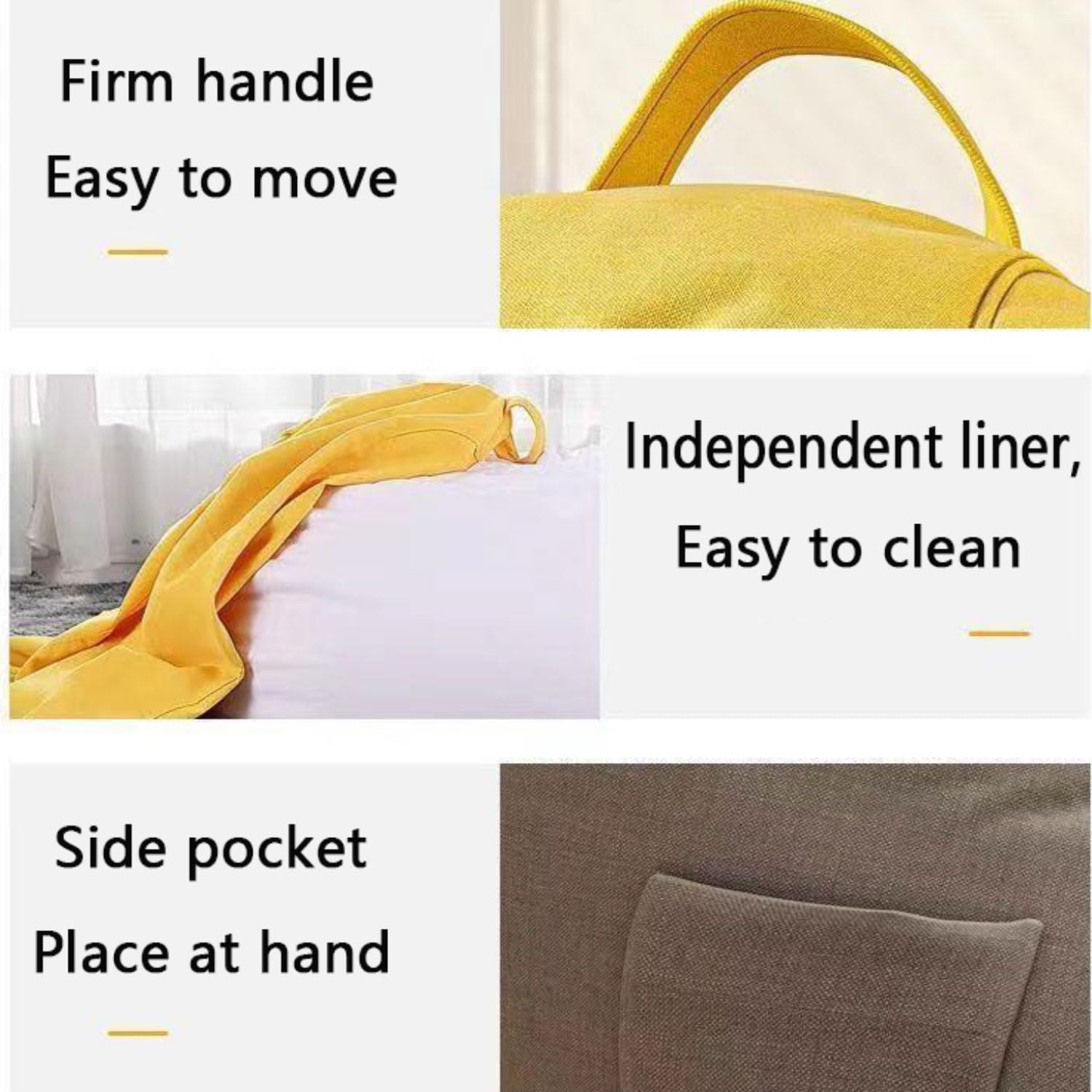 Sofa Puff Salon Moderno Puff Salon de Lujo XXL Sofa Puf Gigante Moderno con Relleno Bean Bag Chair Grandes con Reposapies para Adultos o Decoracion Habitacion Juvenil Gris Oscuro