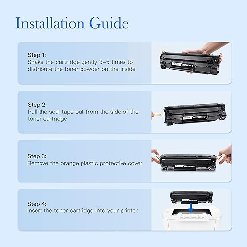 Miniatura 6 de Valuetoner Cartucho de tóner de repuesto compatible para HP 78A Cartucho de tóner negro CE278A para impresora MFP Pro M1536dnf, P1606, P1606dn,