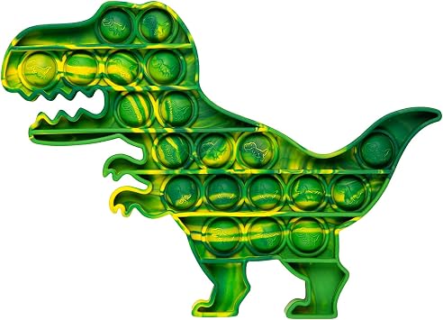 Pop Bubble Fidget Sensory Toys, Squeeze Sensory Toys, Novelty Gifts for Boys and Girls, Stress Relief and Anti-Anxiety Tools for Kids and Adults Dinosaur,Camouflage