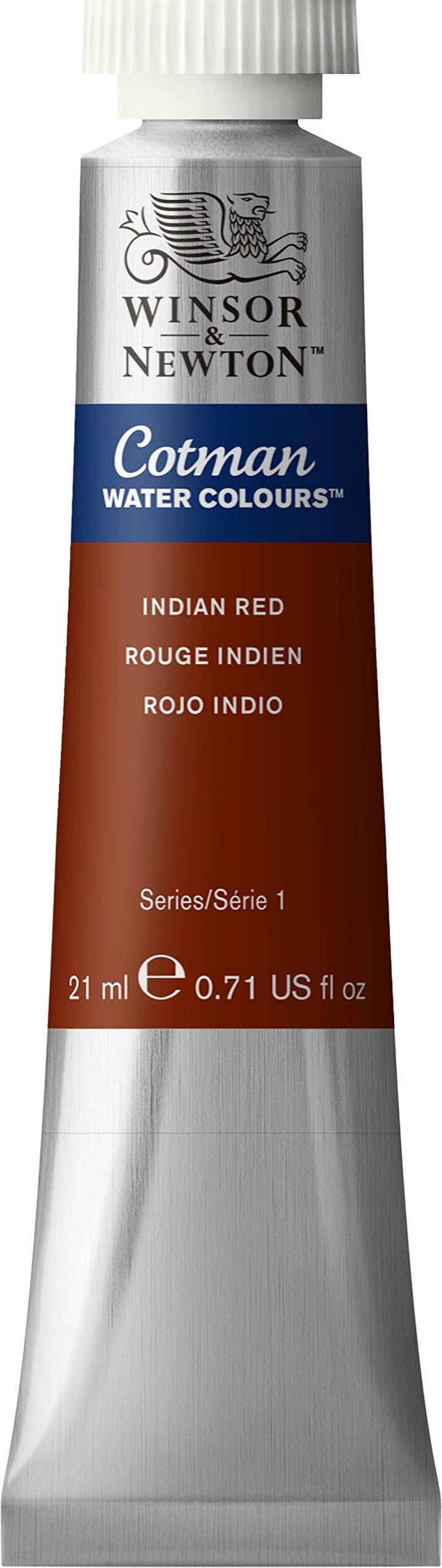 0308317 Cotman Watercolour Paint with Excellent Transparency, Colour Strength and Processing Properties, Water Colour 21 ml Tube - Indian Red