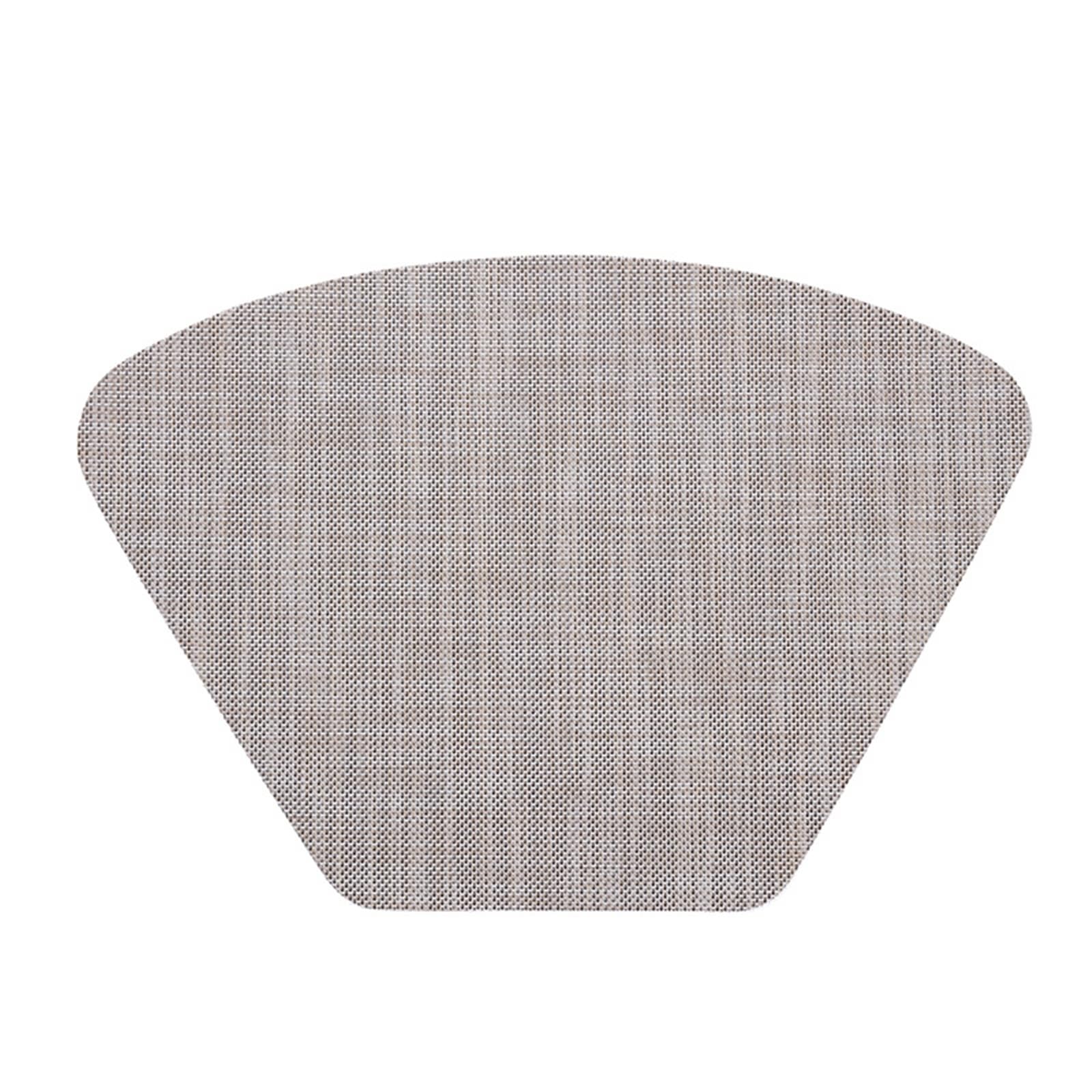 KnSam Juego de 6 manteles individuales lavables Sector 33 x 48 cm, 70 % vinilo 30 % poliéster manteles individuales de mesa de color liso tejido textura resistente al calor mantel de mesa de comedor