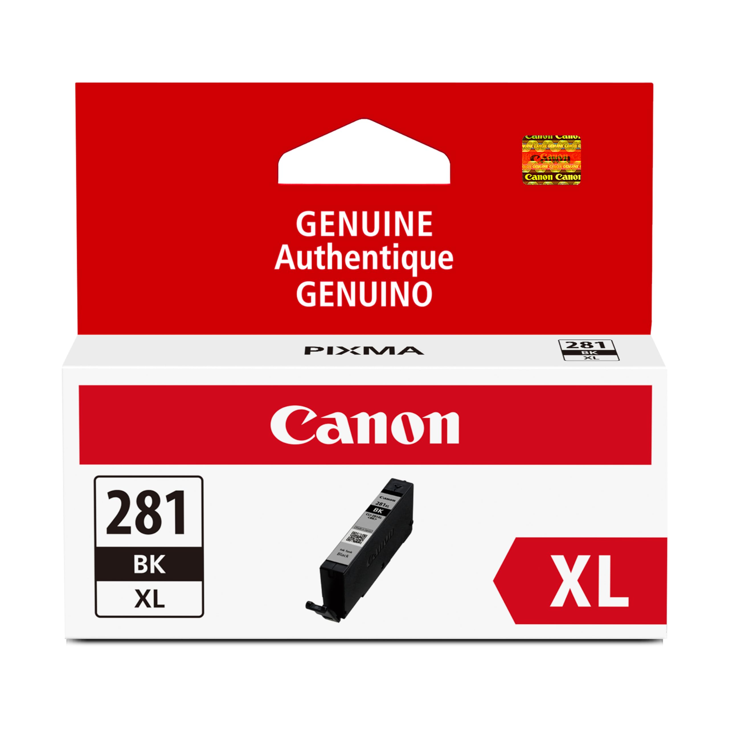 Amazon.com: Canon CLI-281 XL Genuine Black Ink Tank, Compatible