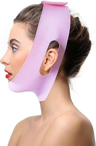 Miniatura 8 de Correa de barbilla posquirúrgica para mujer, correa de barbilla antironquidos, prenda de compresión de lipo de barbilla, correa de barbilla de