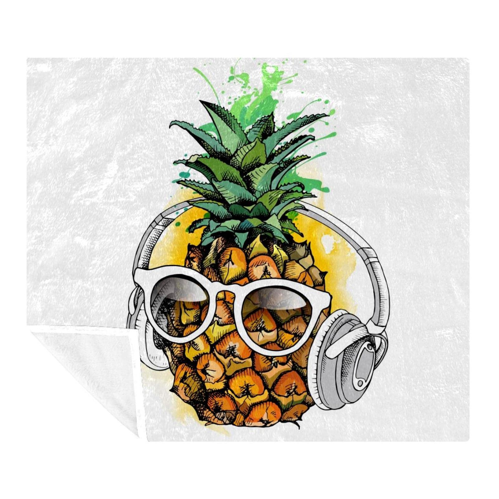 Plaid microfibre ananas doux pour des soirées cocooning au salon