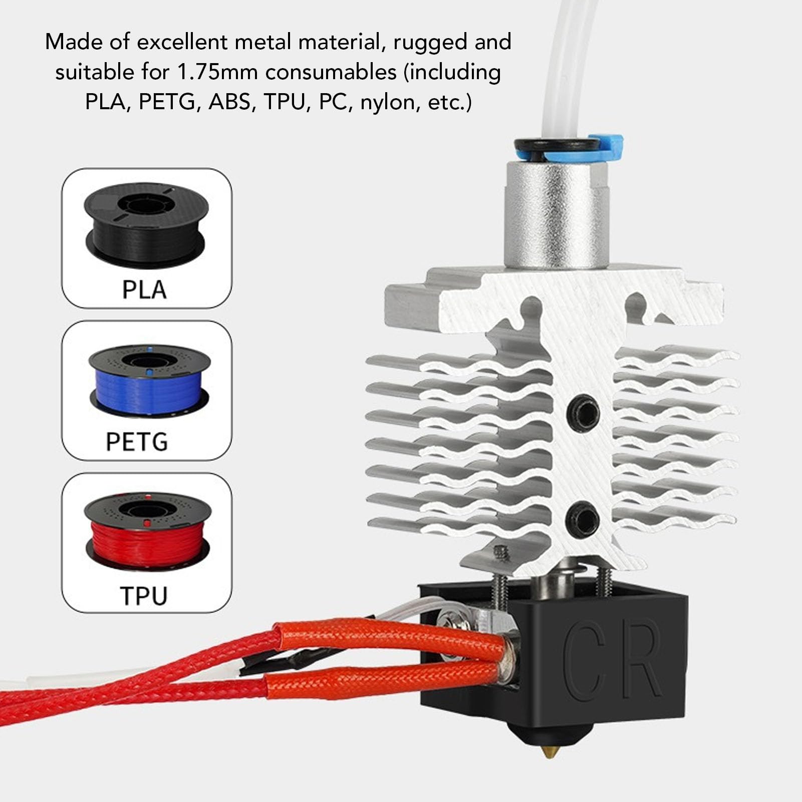 Für Ender-3 Neo V2 Neo Extruder Hotend Kit Drucker Heizungs Block Hot End Kit 24 V 40W Düse und Heizungsblockersatz