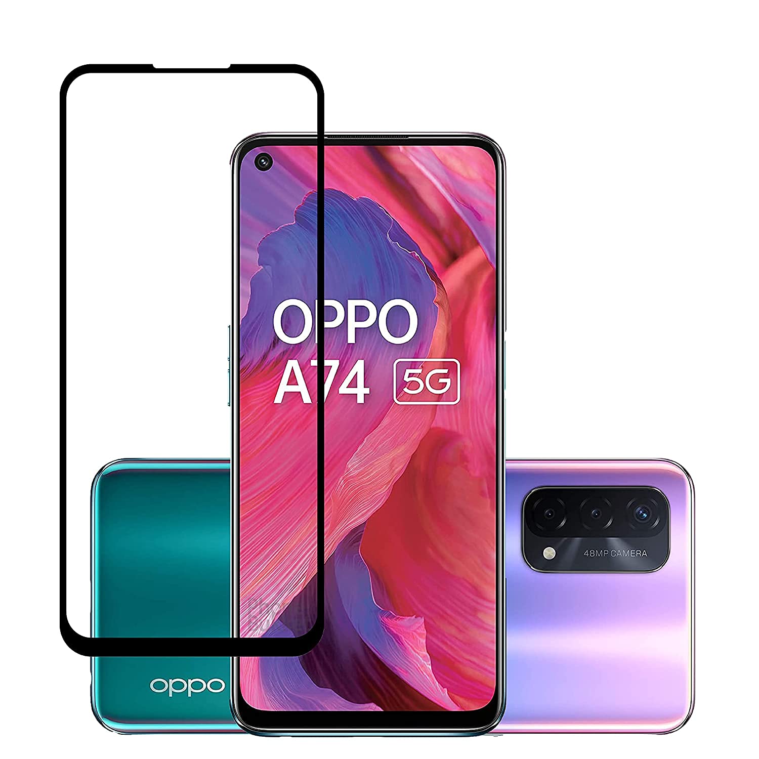 JGD PRODUCTS (Black 11D Tempered Glass for Oppo A74 5G (2021) - Full edge to edge Coverage (B09W28WPSK) Amazon Price History, Amazon Price Tracker