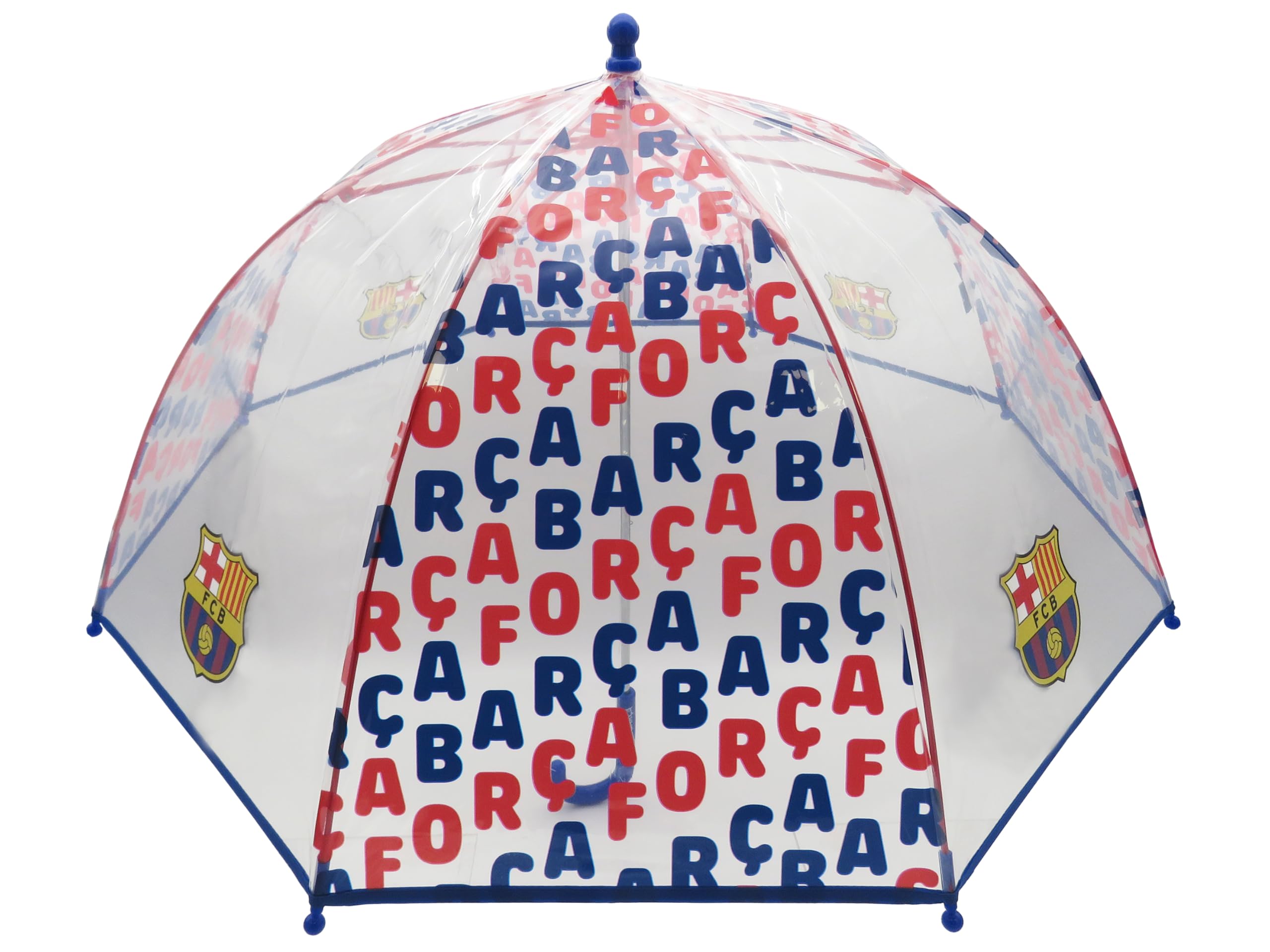 CYPBRANDS FC Barcelona Parasol Dziecięcy 48 cm Przezroczysty Parasolka