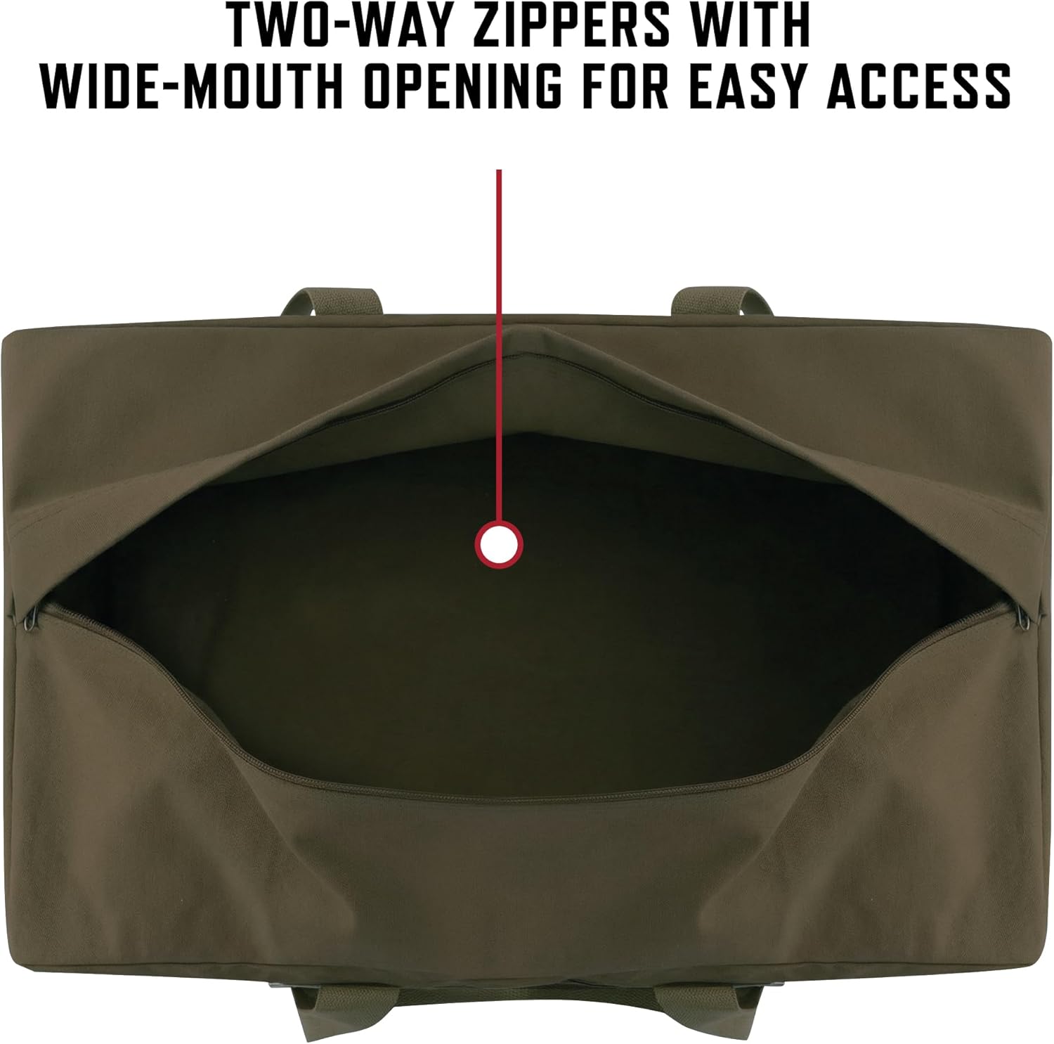 Rothco Active-Duty Canvas Bag - Durable Gear Duffle for Any Adventure, 100L