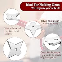 Vista 3 de Weewooday 10 imanes de ninja geniales imanes de anime para refrigerador, regalos divertidos para Navidad, estrella decorativa para lanzamiento