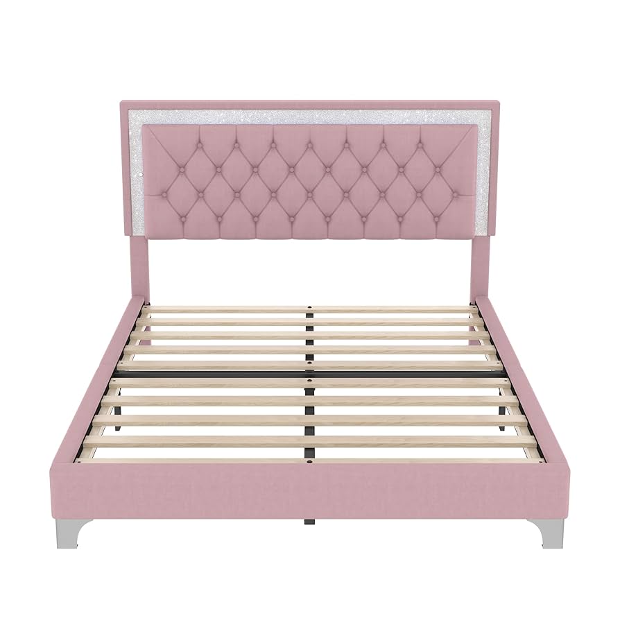 prime-roseさま専用ページ HBRR Queen Size Bed Frame with Drawer and Headboard, Velvet