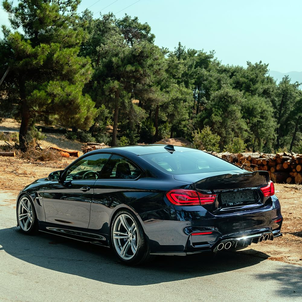 Seitenschweller kompatibel mit BMW M4 F82 2014 bis 2021 2 Tlg Schwarz Glänzend