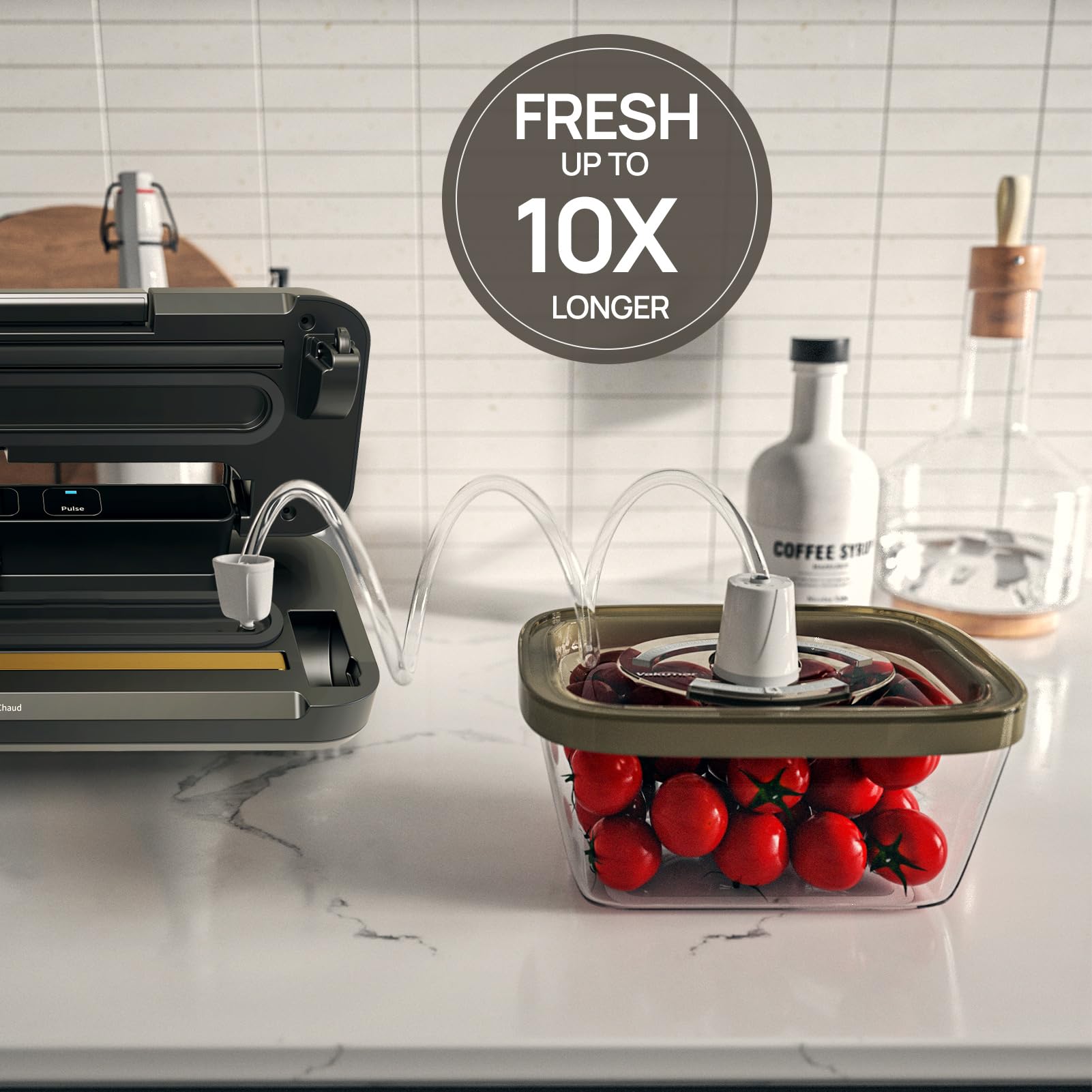 Contenedor de vacío de vidrio VG1502