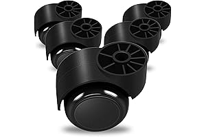 2 Inch Black Silent Stemless Castor, Office Chair Wheels Replacement Chair Casters,...