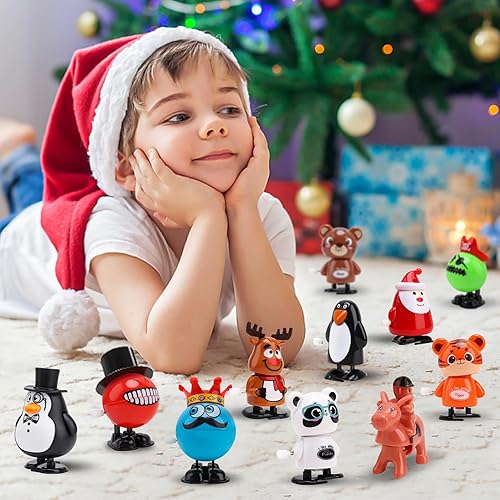 Miniatura 5 de EEOCWF 15 piezas de juguetes de cuerda para niños, varios animales que caminan saltando, juguetes de relojería, regalos de aula, regalos de fiesta