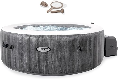Intex 28441EP PureSpa Plus - Bañera de hidromasaje inflable para 6 personas, Jet Spa & Intex PureSpa Kit de accesorios de mantenimiento con cepillo