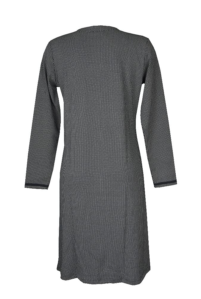 RAGNO Camicia da Notte Donna Invernale Manica Lunga Scollo Serafino Cotone Interlock Articolo DA55NK