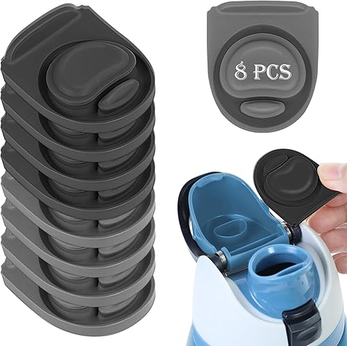 Vmini Tapón de repuesto compatible con tapa de popote de botella de agua Owala, sellos de silicona para Owala FreeSip 19243240 onzas, tapa de tapón