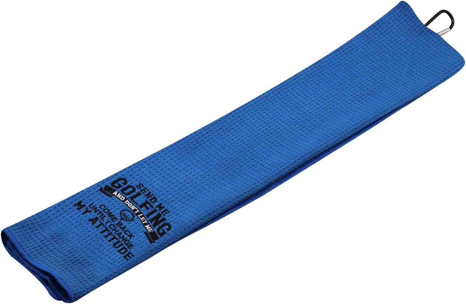 review Funny Golf Towel Embroidered Golf Towel Gift Send Me to The Golf Course Until I Change My Attitude Golf Towel with Clip (Send Me Golfing)