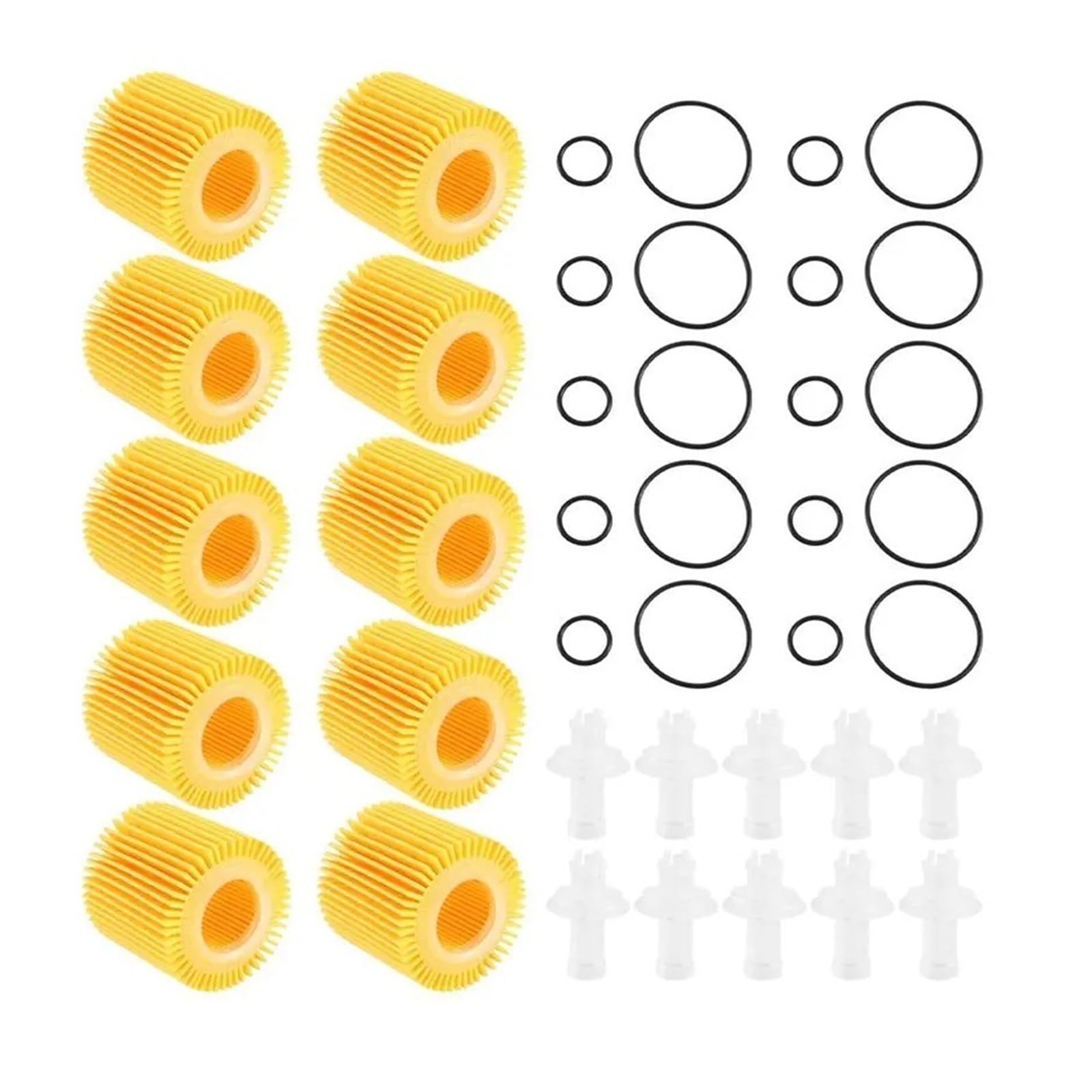 filtro de aceite del motor Ajuste para Toyota C-HR 2.0L Corolla Prius 1.8L apto para Pontiac Vibe 10 Uds filtros de aceite de motor de coche 04152YZZA6