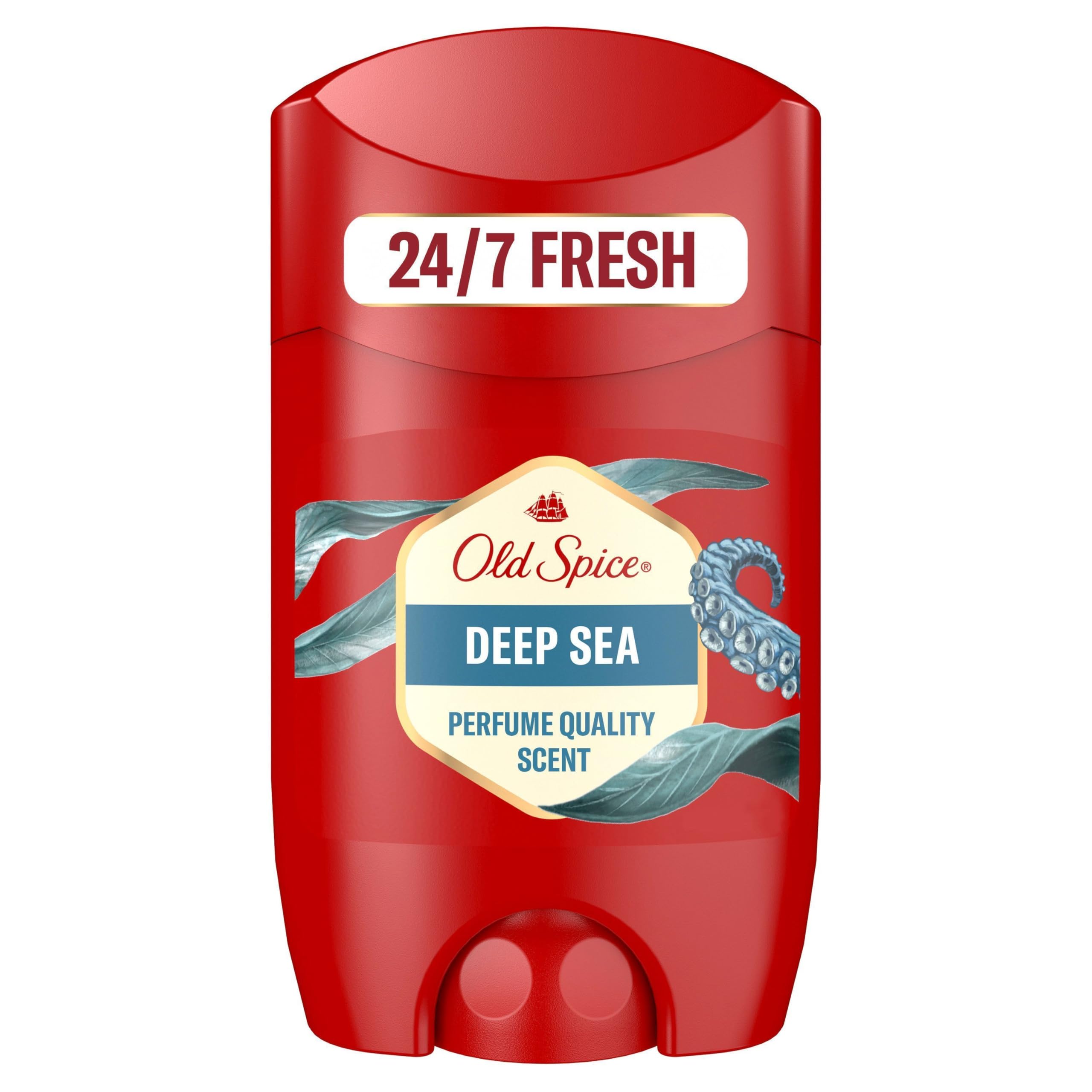 Old Spice Deep Sea Deostick für Männer 50 ml, 24/7 Frischhh bei täglicher Anwendung, langanhaltender Duft in Parfumqualität, Schutz vor Gerüchen, Ohne Aluminiumsalze, unsichtbar auf Schwarz und Weiß