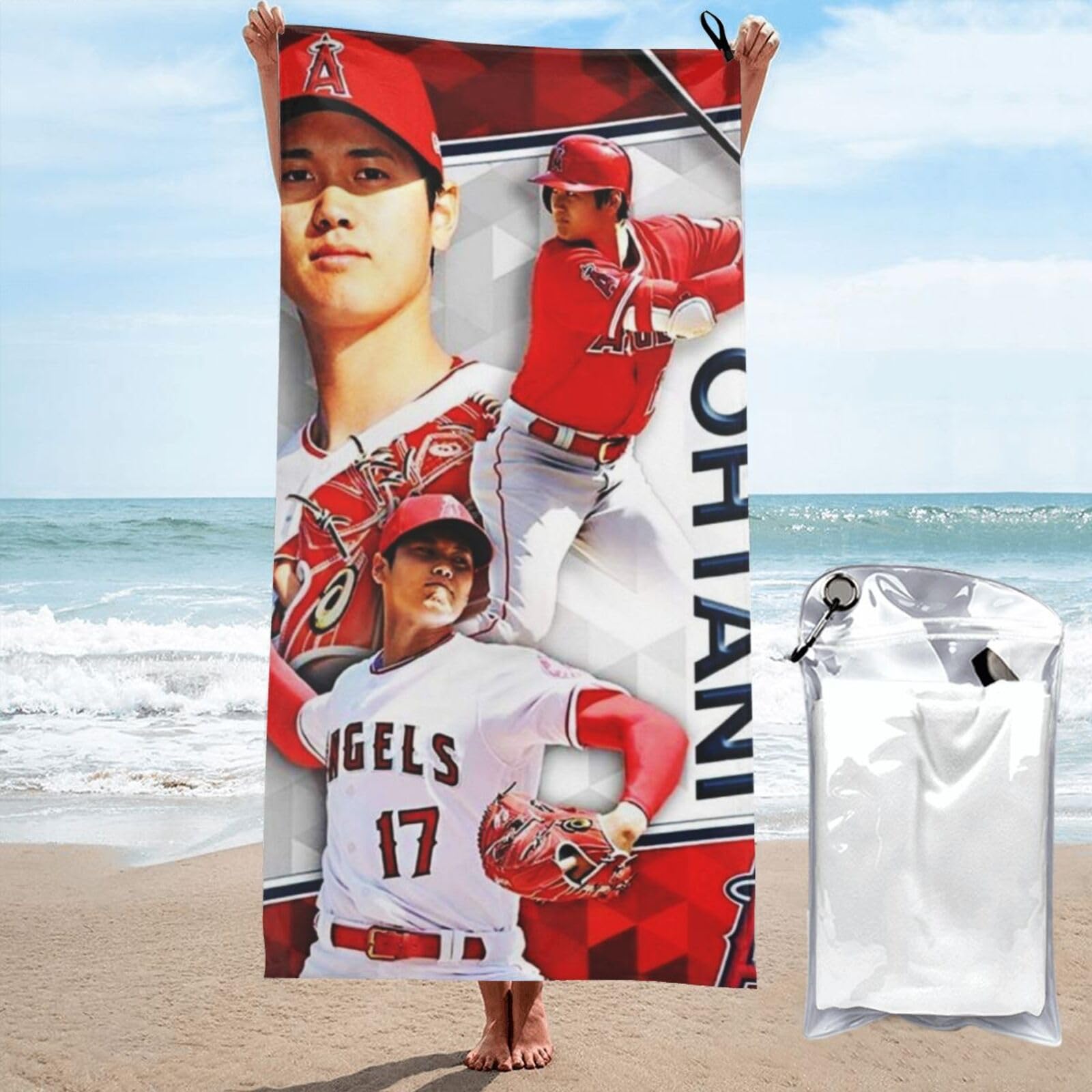 大谷翔平／画像入りビーチタオル