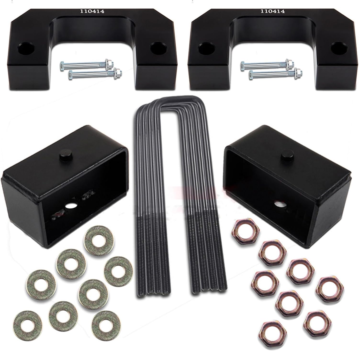 SCITOO 2 inch Front 1.5 inch Rear Leveling lift kit for Chevrolet 2007-2019 Lift Strut Spacer Compatible for Chevrolet for Silverado 1500 2.7L 2019 Front Lift Spacers Rear Lift Blocks