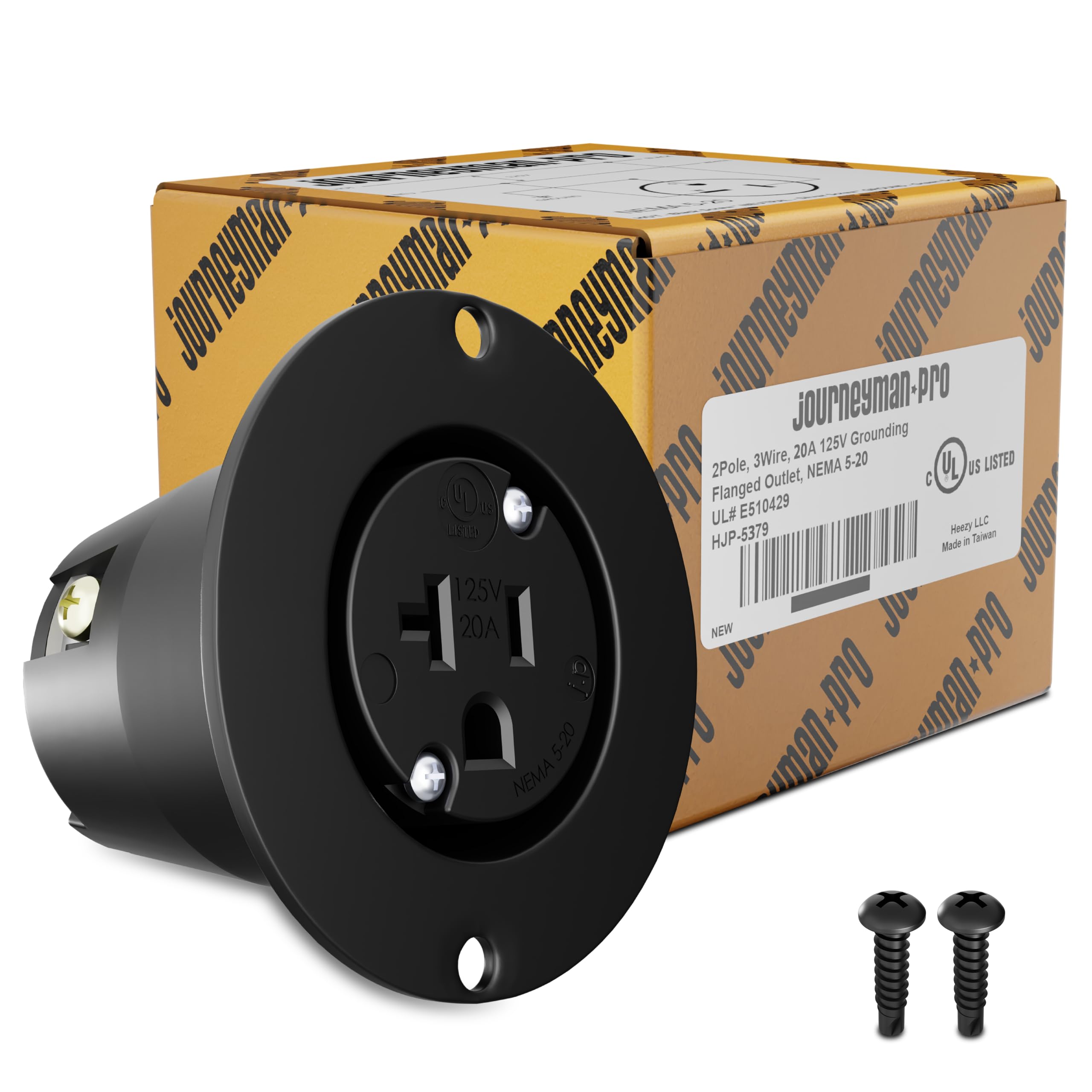 Journeyman-Pro HJP-5379 20 AMP 110,120-125 Volt, NEMA 5-20R