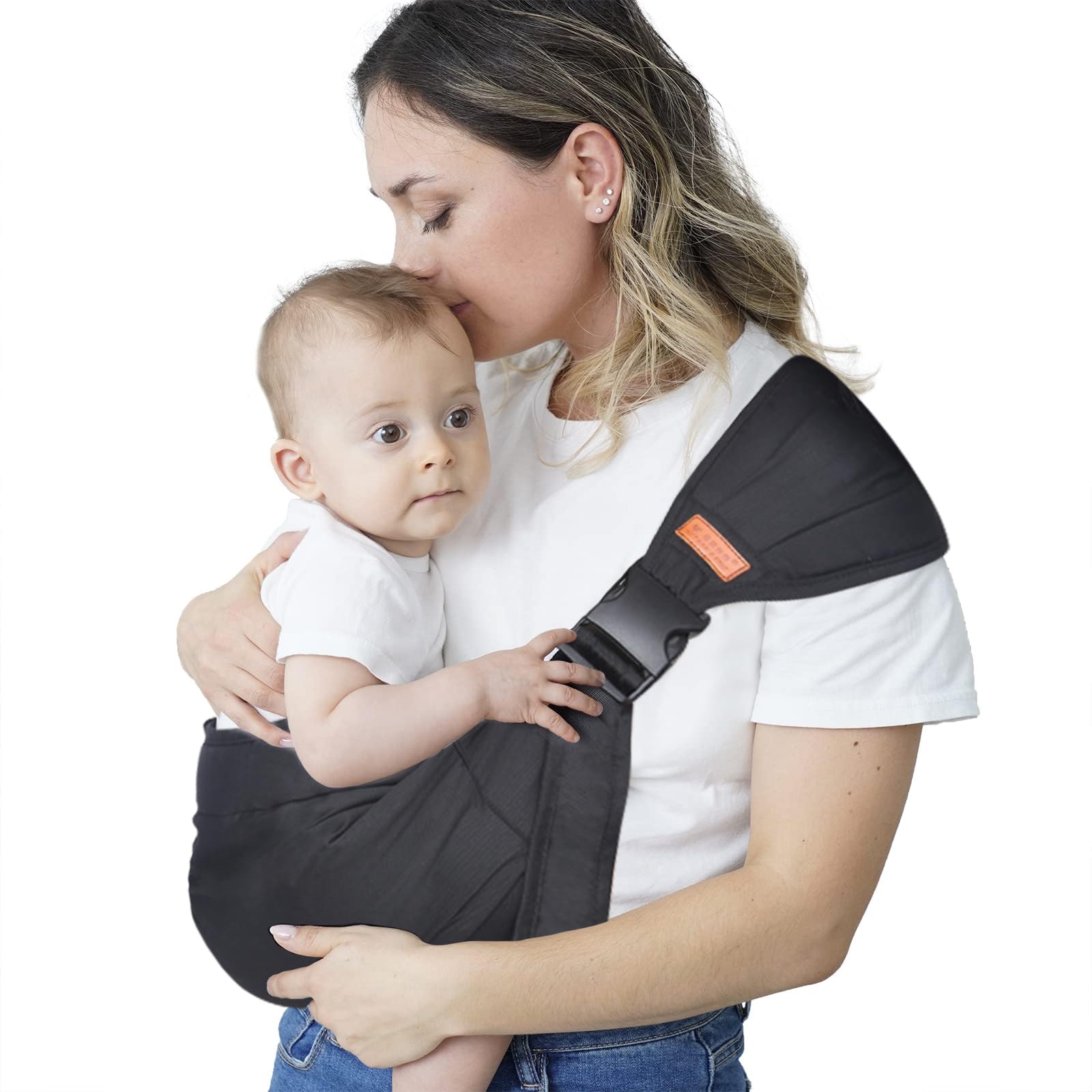 DAVBNM Baby Sling, Toddler Carrier, Baby Sling Carrier with Thick Shoulder Straps (Adjustable), Breathable and Comfortable