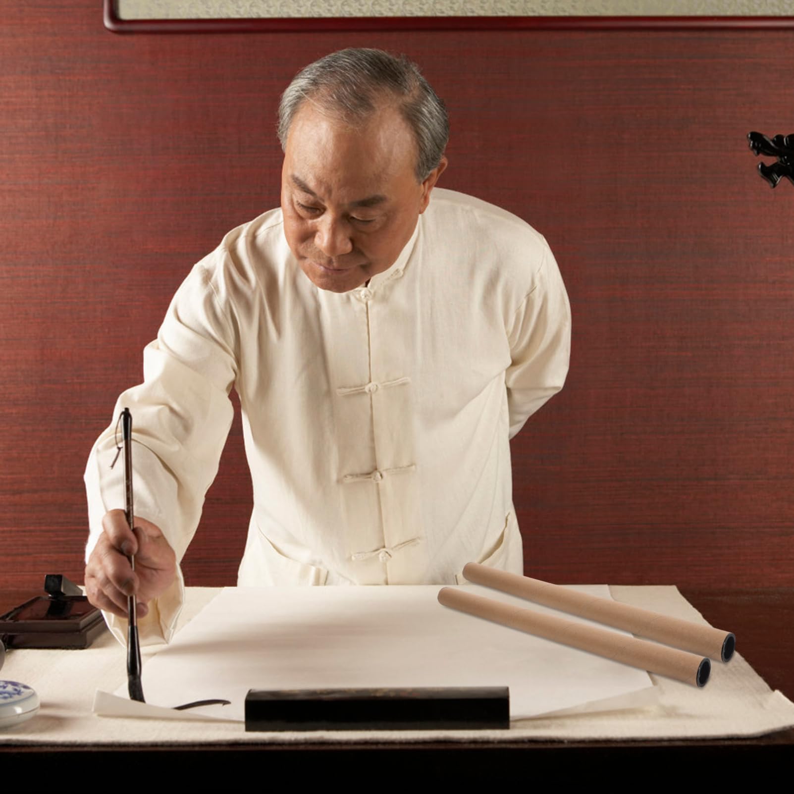 HAPINARY 20 Pcs Mailing Tube Kraft Shipping Tubes Cardboard Shipping Tubes Tube Shipping Boxes Poster Tubes for Shipping Postal Tubes Map Tube Cardboard Tubes for Packaging Paper Khaki