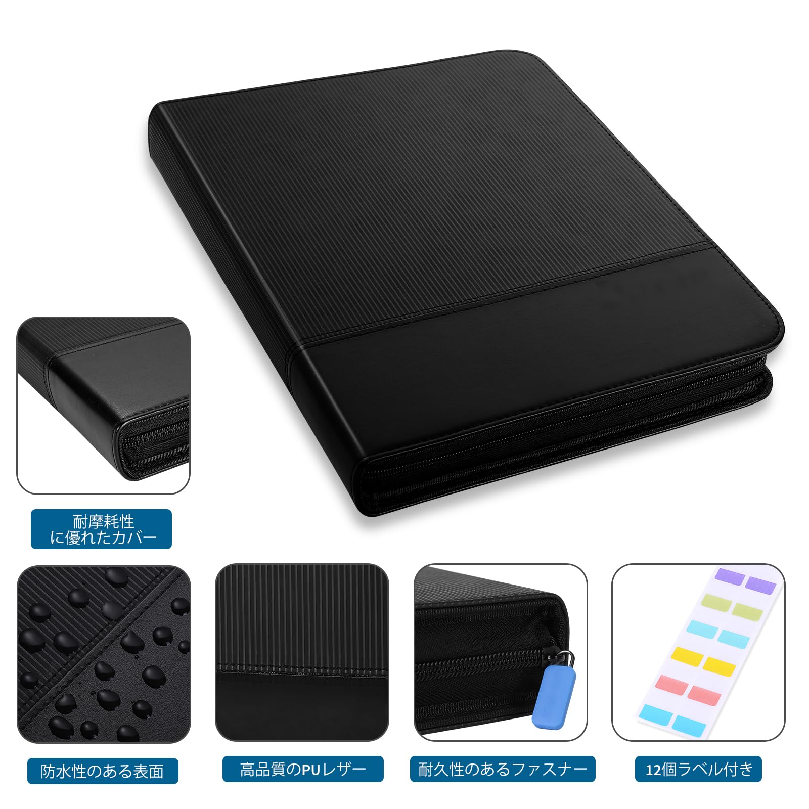 Amazon.co.jp: Poforaind カードファイル カードバインダー 9ポケット