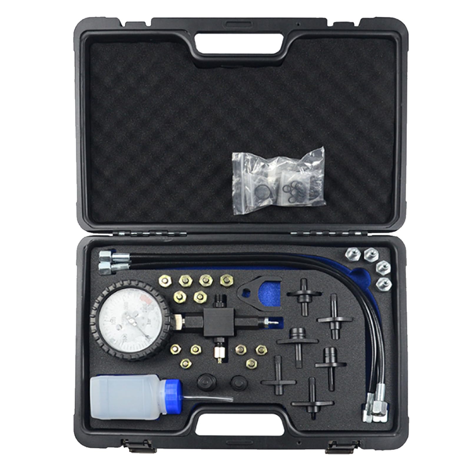 Common Rail - Kit de probador de presión de bomba diésel de alta presión, incluye prueba de tubería de inyección en blanco para pruebas de fugas de inyectores