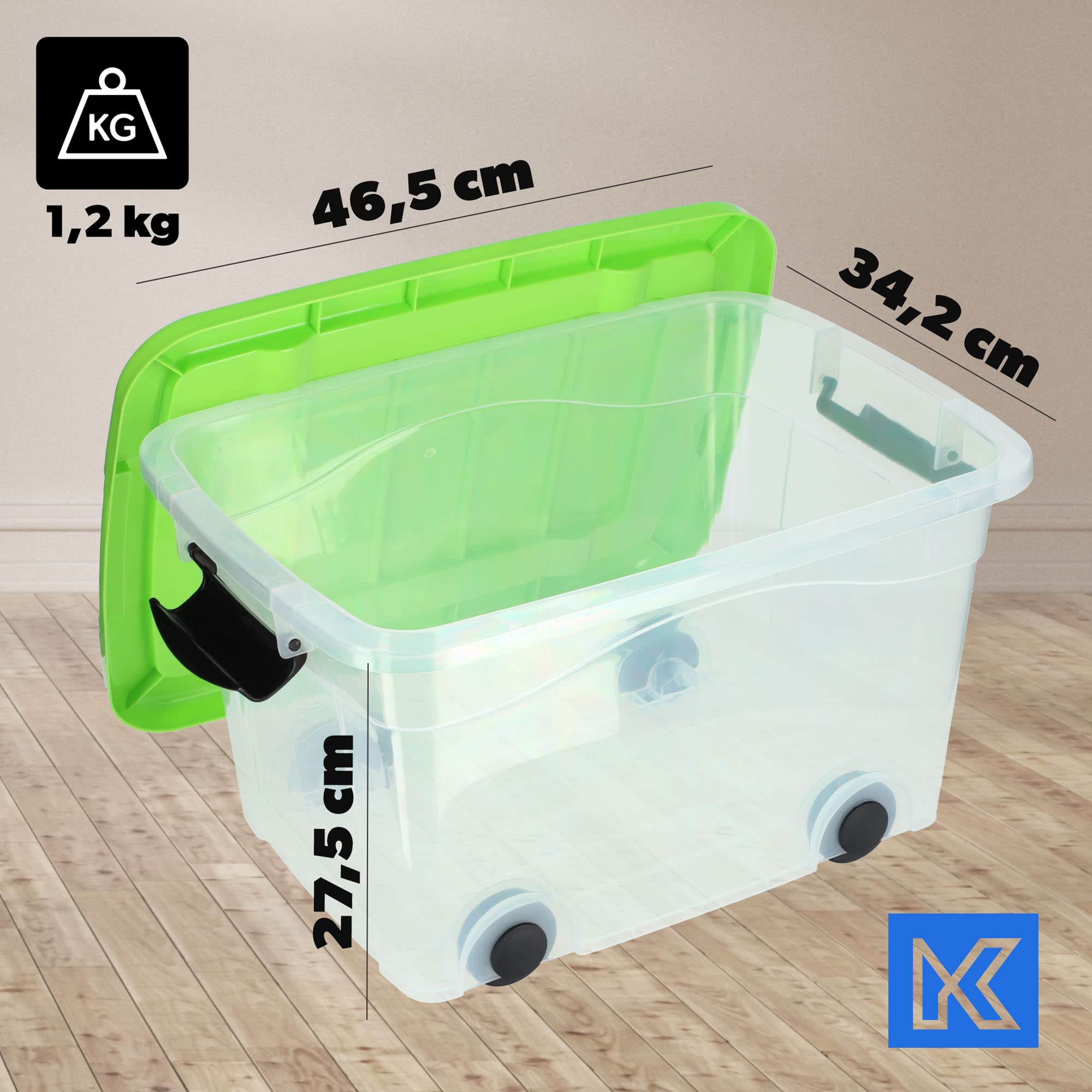 Katai Saatgutaufbewahrungsbox Organizer aus Stahl in Grün