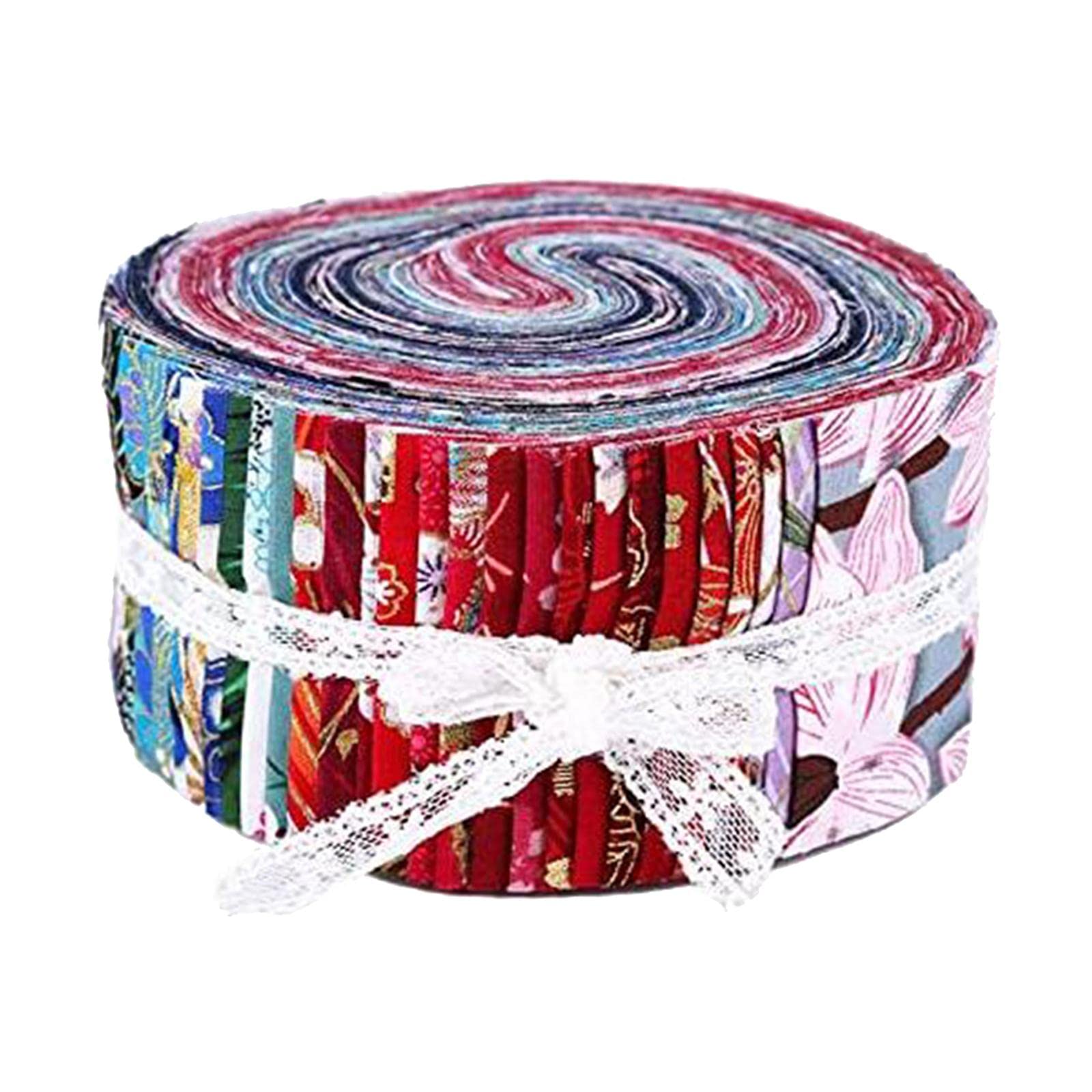 Bandes de tissu coton imprimé prédécoupées pour patchwork multicolore et création artisanale DIY