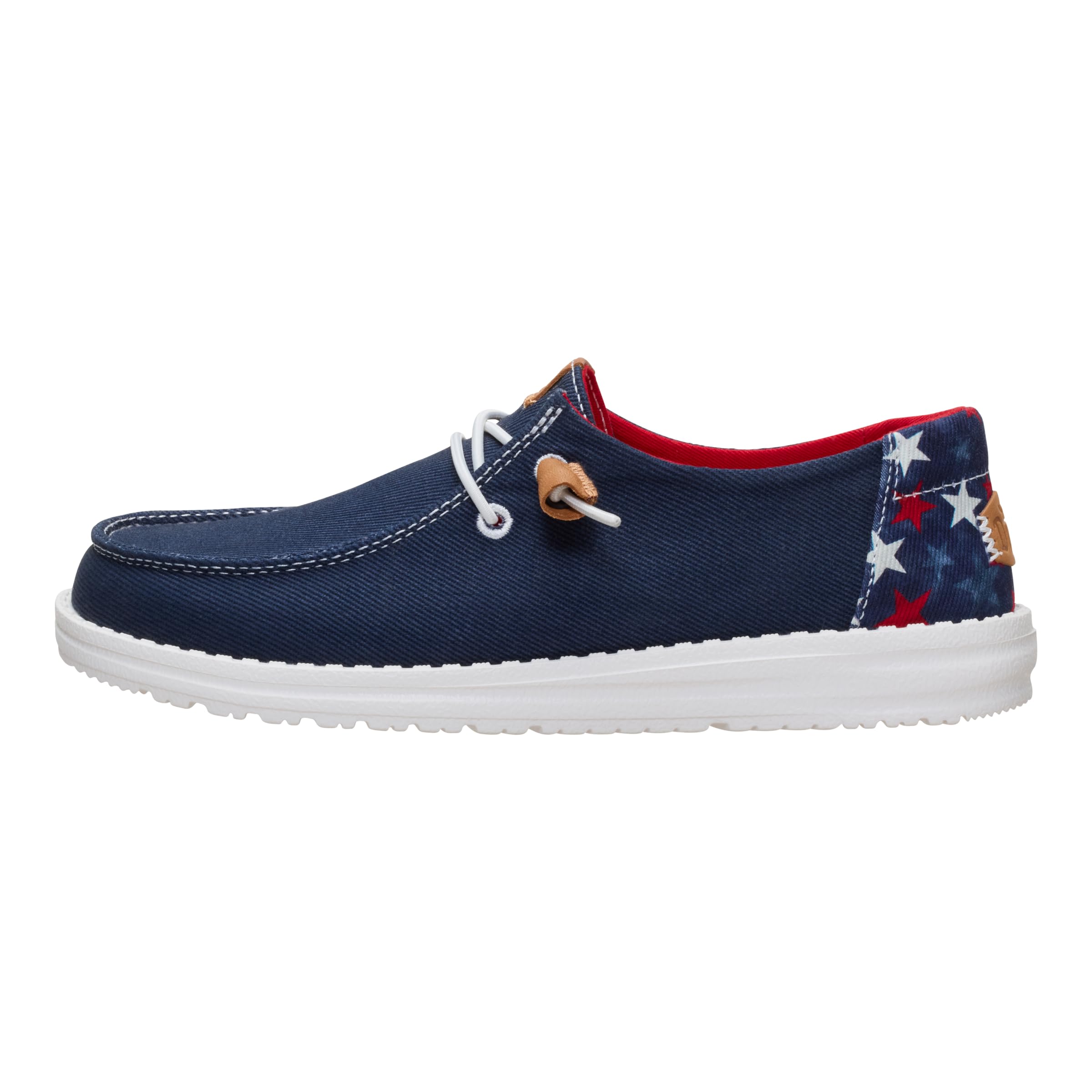 heydude Women's Wendy Americana Stars Slip On Shoe | Patriotic Lightweight Travel Loafer with Elastic Laces-picture-30