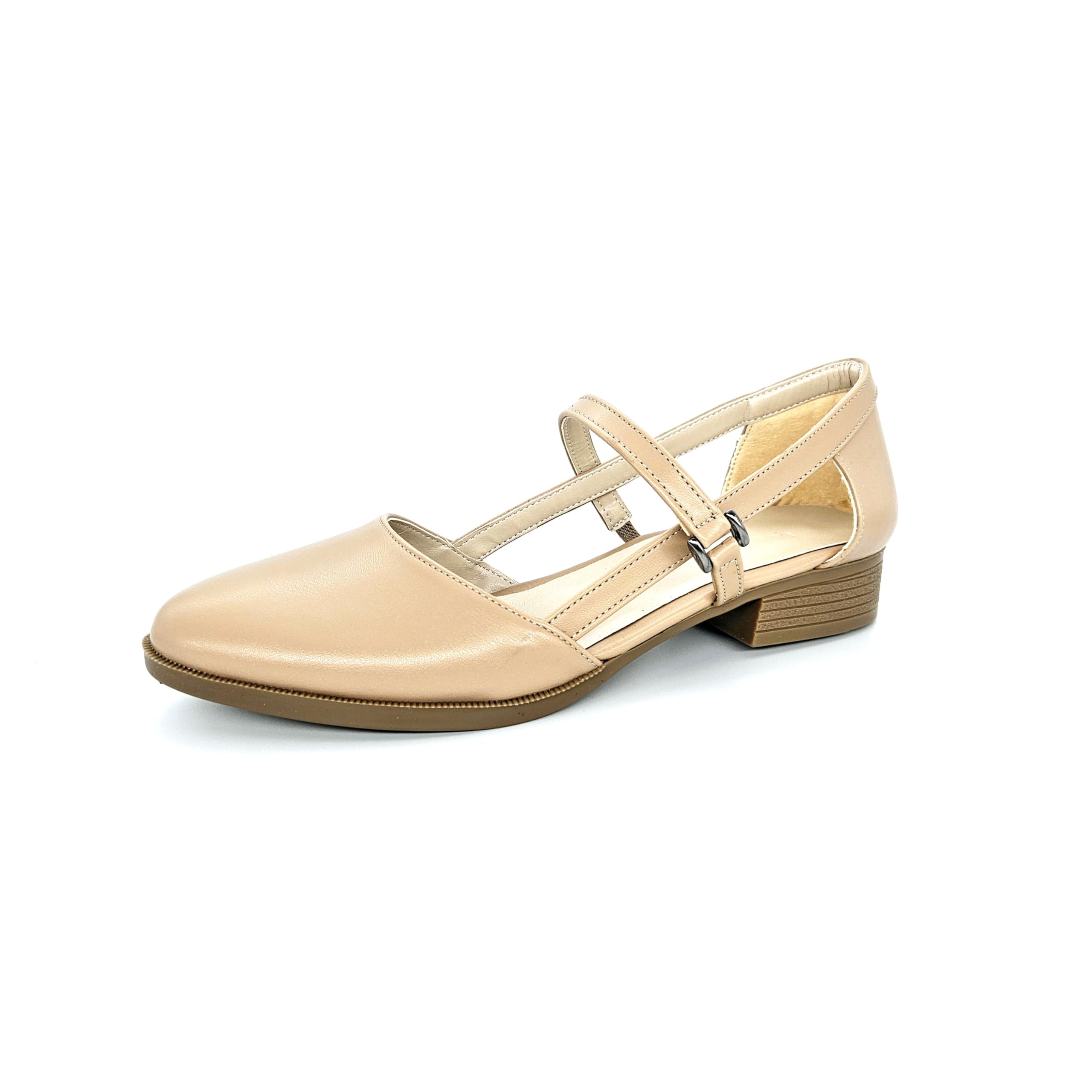 Derimi'O Mary Jane Shoes Women - Elegant Low Heel Mary Janes - Comfortable and Stylish Mary Jane Flats for Everyday Wear - Classic Design Mary Jane