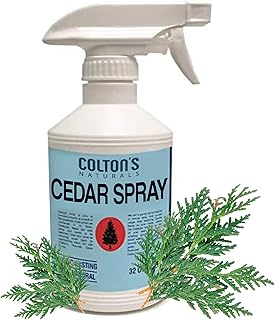 Cedar Spray w/Lavender Extract – Non-Chemical Wood Protection – Cedar Wood Scent – Restores Scent Closets & Drawers (32 oz)