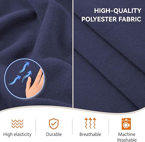 Miniatura 4 de KEKUOU Fundas elásticas para sofá de 3 cojines, aptas para mascotas, fundas de sofá, lavables, suaves, elásticas y protectoras de muebles para