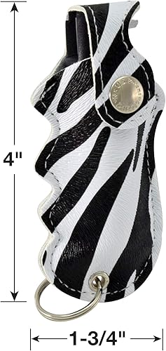 Miniatura 4 de Pepper Defense Paquete de 4 llaveros PD-2Z en aerosol de pimienta con funda de agarre y llavero  Fórmula de máxima resistencia al 10% OC  Protección