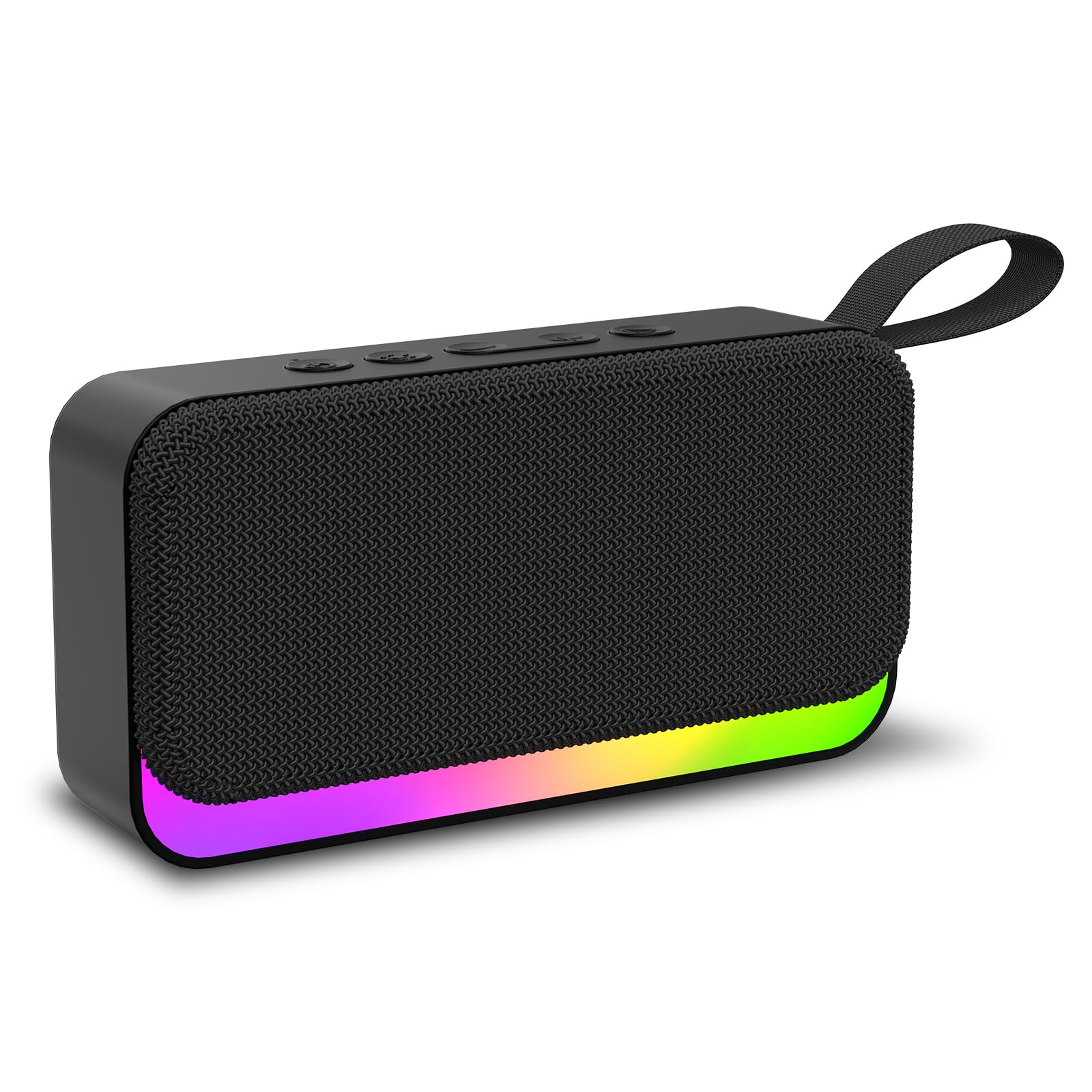 Genérico Altavoz Bluetooth con Luz LED Altavoz Portátil con Bluetooth 5.3 para Exteriores, Viajes, Camping, Altavoz Inalámbrico Soporte TF Card/USB/Llamadas Manos Libres