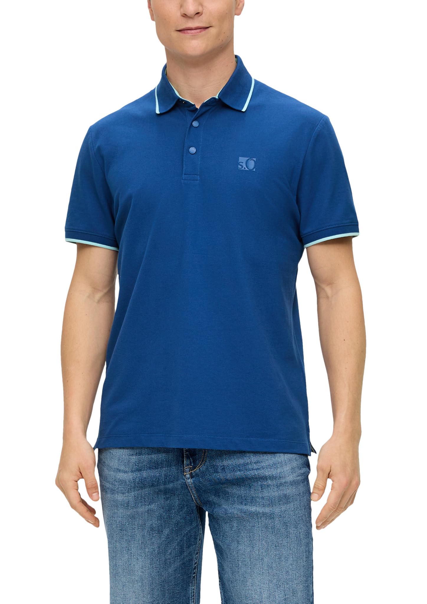 s.Oliver Herren 2141237 Polohemd, 5620 blau, S