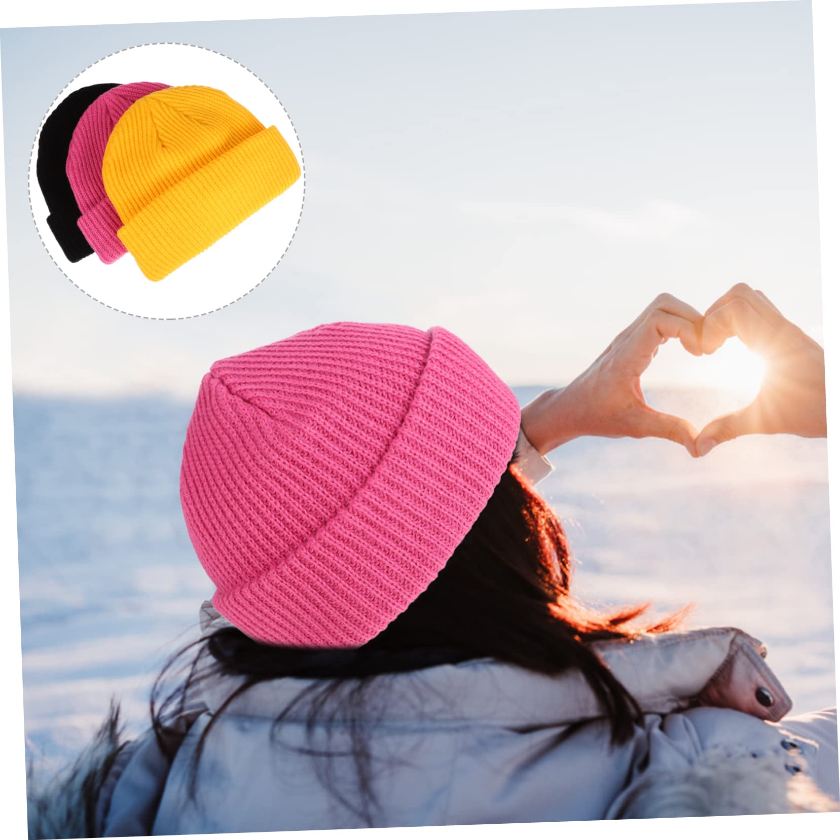 CALLARON Otoño Invierno Tejido Cálido Sombreros Unisex Gorros para Hombres Gorras Gorros para Mujer Tapa Gorro Termico Beanie Gorros Calientes Gorro De Esquí Acrílico