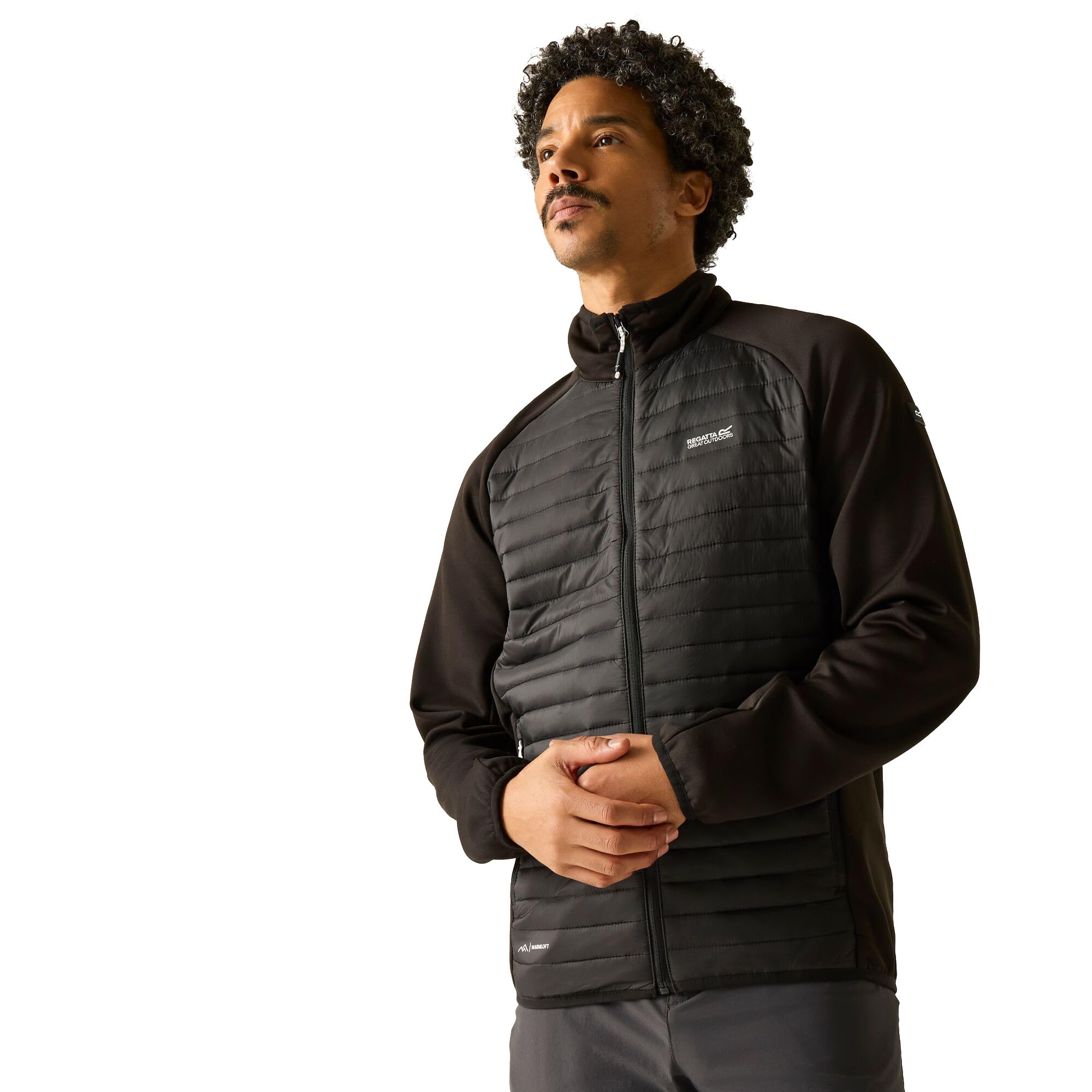 Regatta Mens Clumber Hybrid Jacket Water Repellent Insulated Stretch Winter Layer