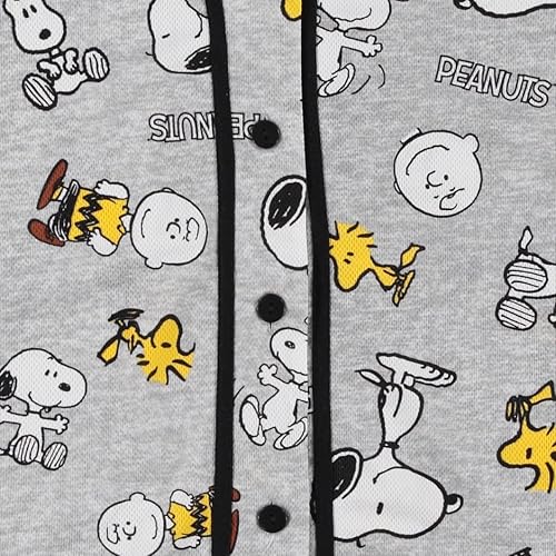 Miniatura 5 de Peanuts Ladies Snoopy Baseball Jersey Snoopy Charlie Brown, Woodstock, Linus Mesh Button Down Baseball Jersey