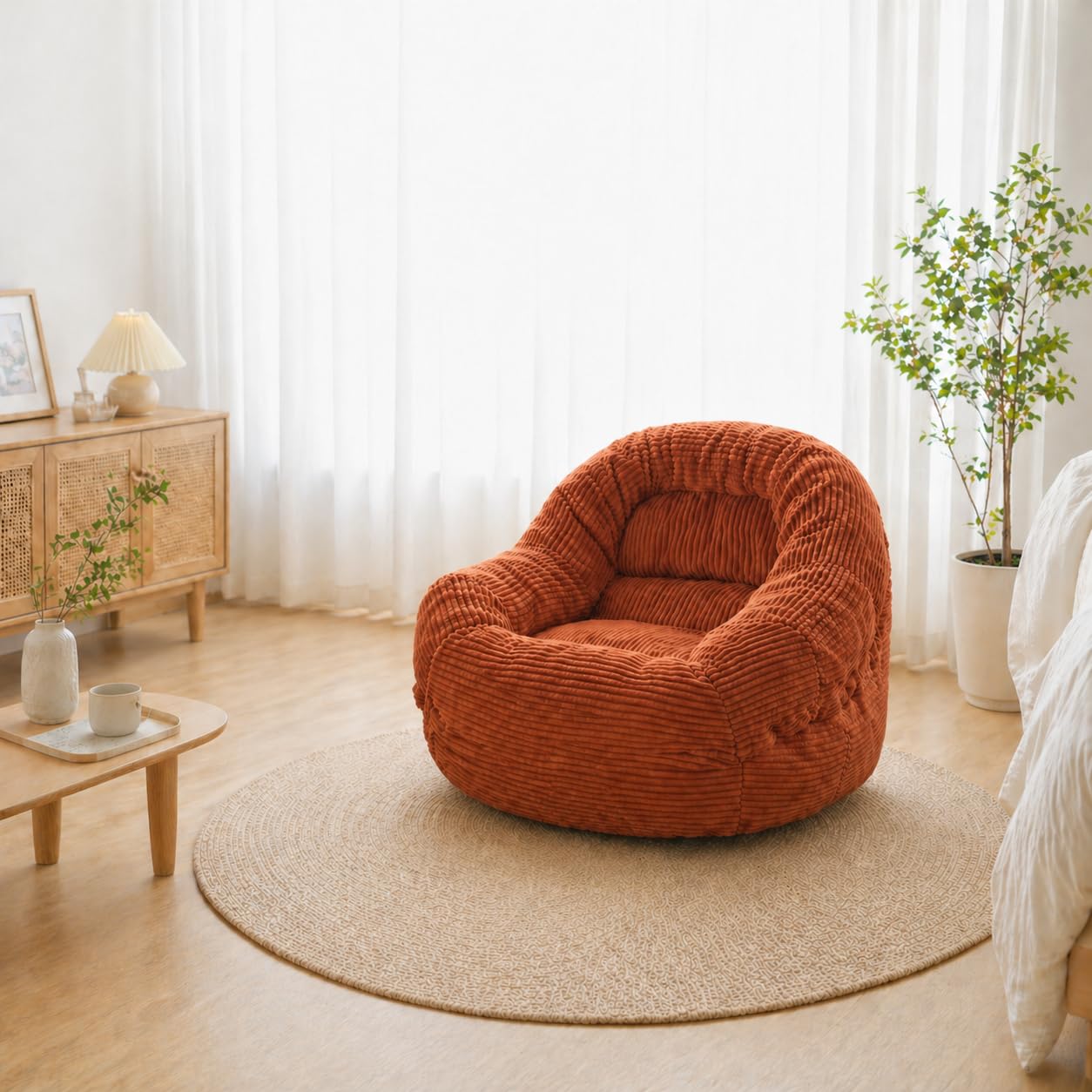 Amazon｜YOTONA ソファ 一人掛け ビーズクッション 形状 ウレタン