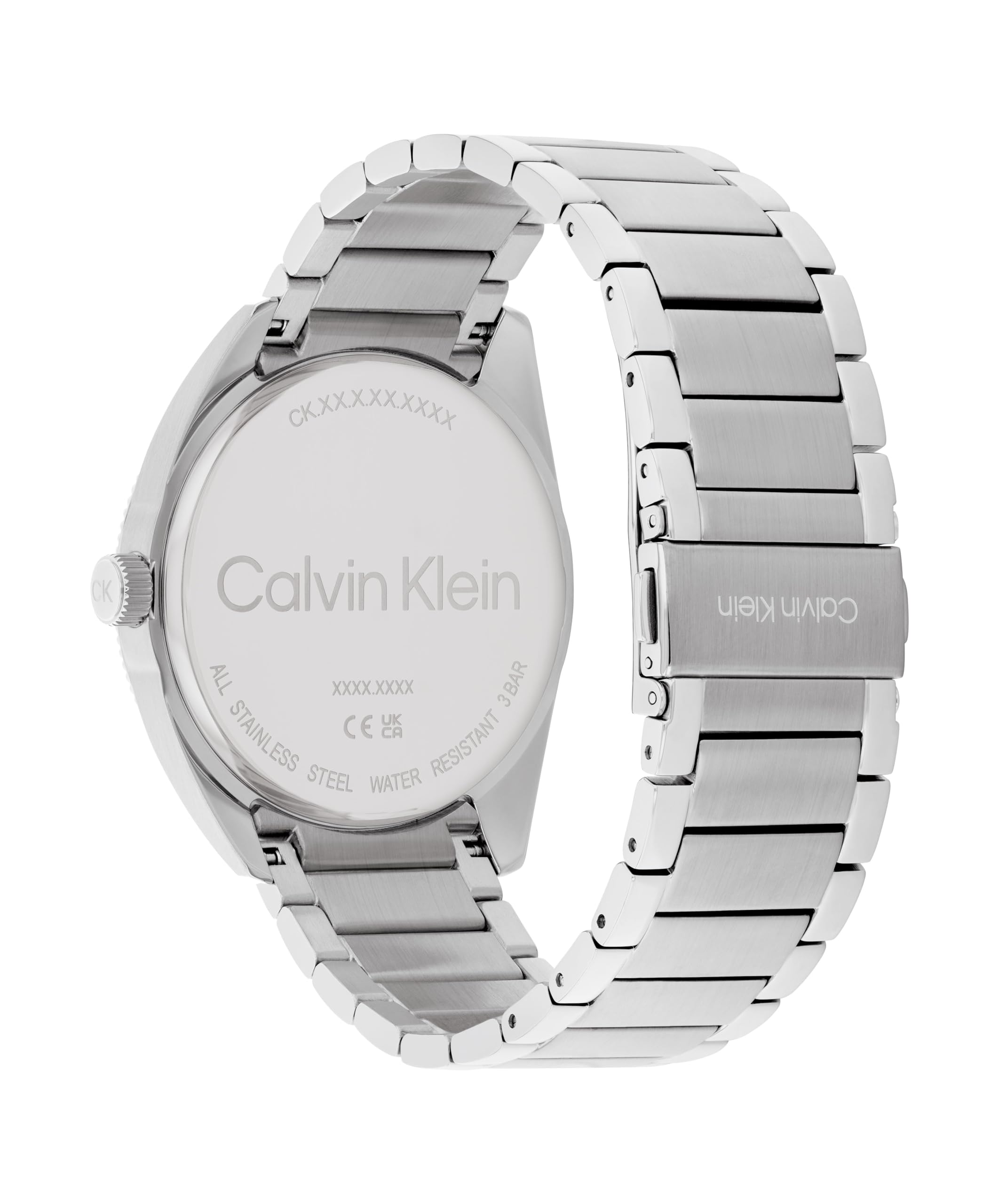 Calvin Klein Analog Quarzuhr für Herren Kollektion Progress mit Edelstahlarmband
